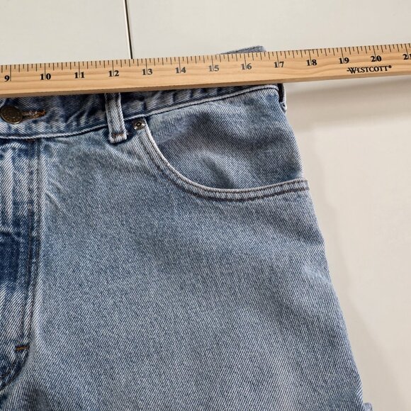 Blue Bay Jeans VTG Mens 34x34 (33) Blue Straight Leg Cotton Western Distressed - Picture 5 of 16